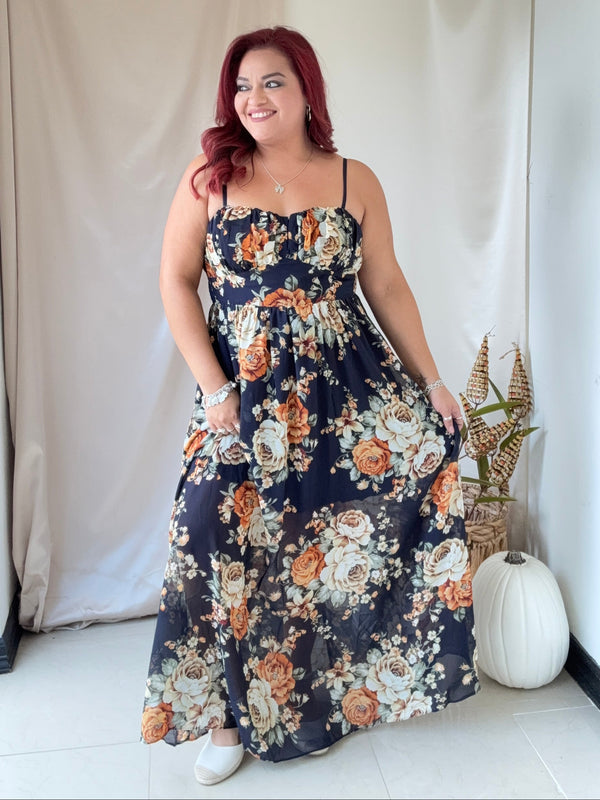 Petals at Dusk Maxi