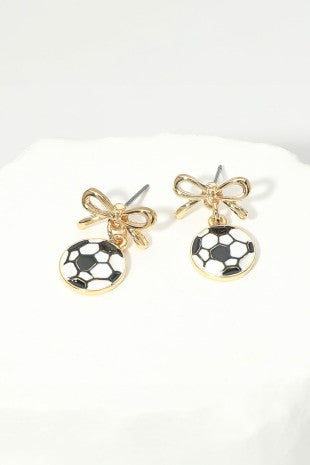 Soccer Ball Earrings