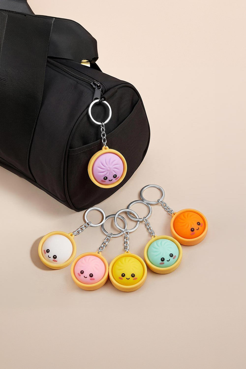 Dumpling Bag Charm Keychains