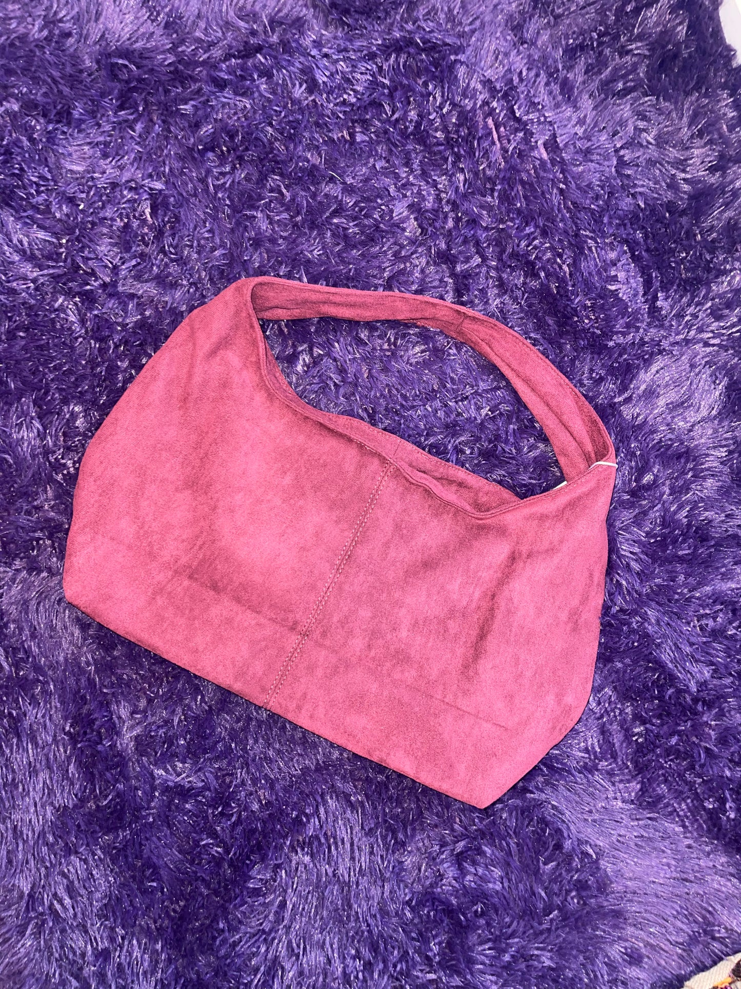 Suede Slouchy Shoulder Bag