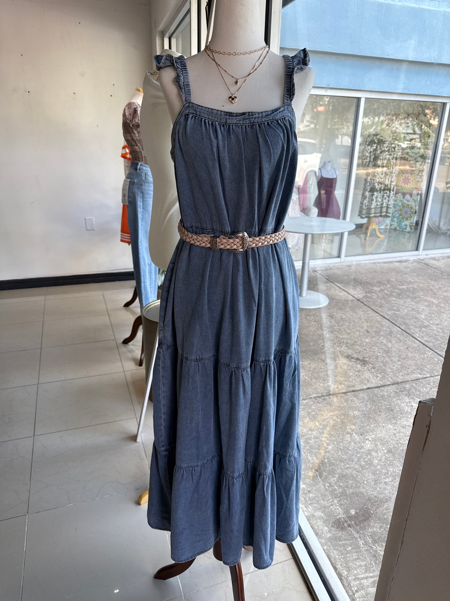 BowPeep Denim Basic Midi