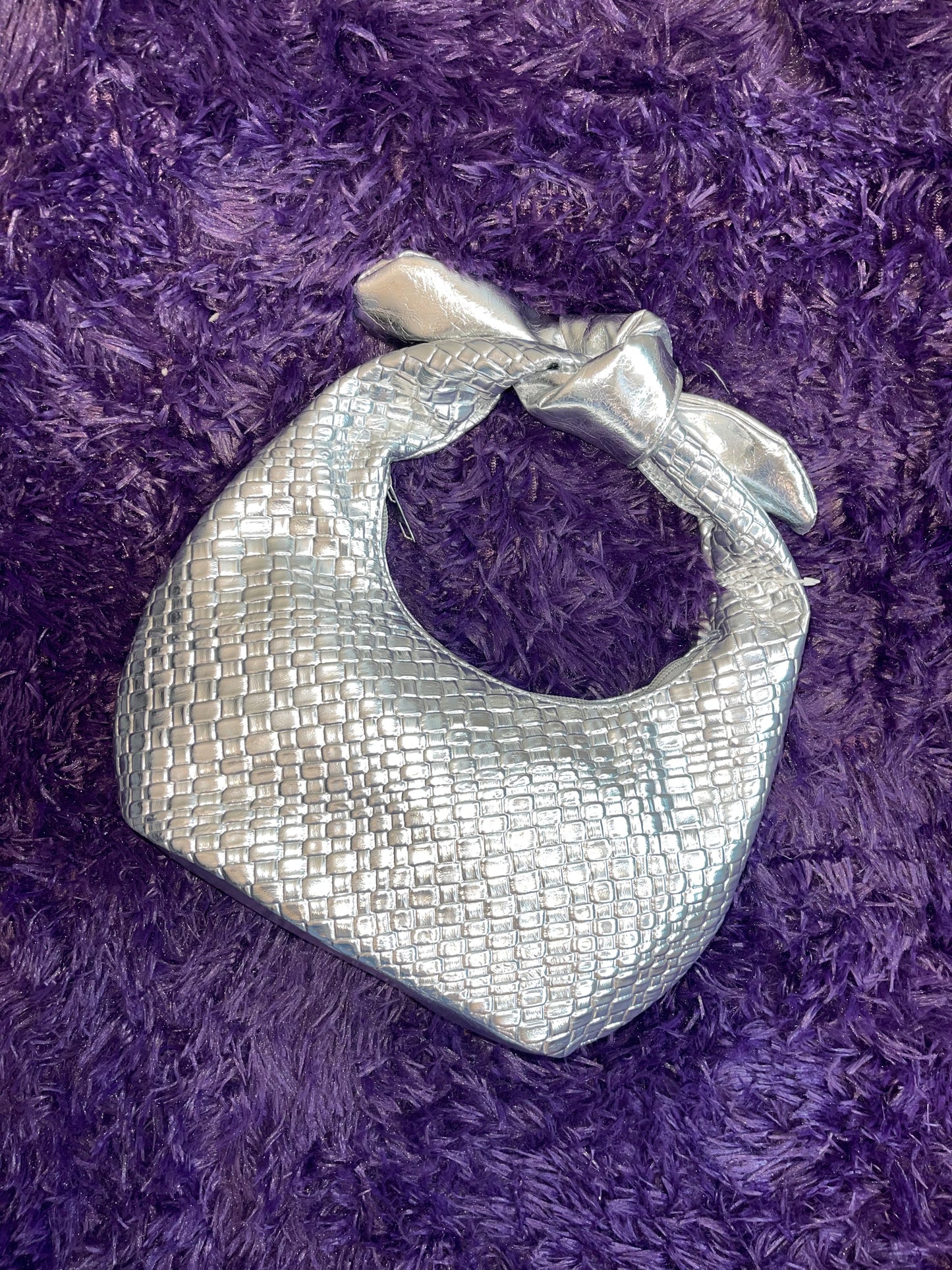 Metallic Woven Knot Purse
