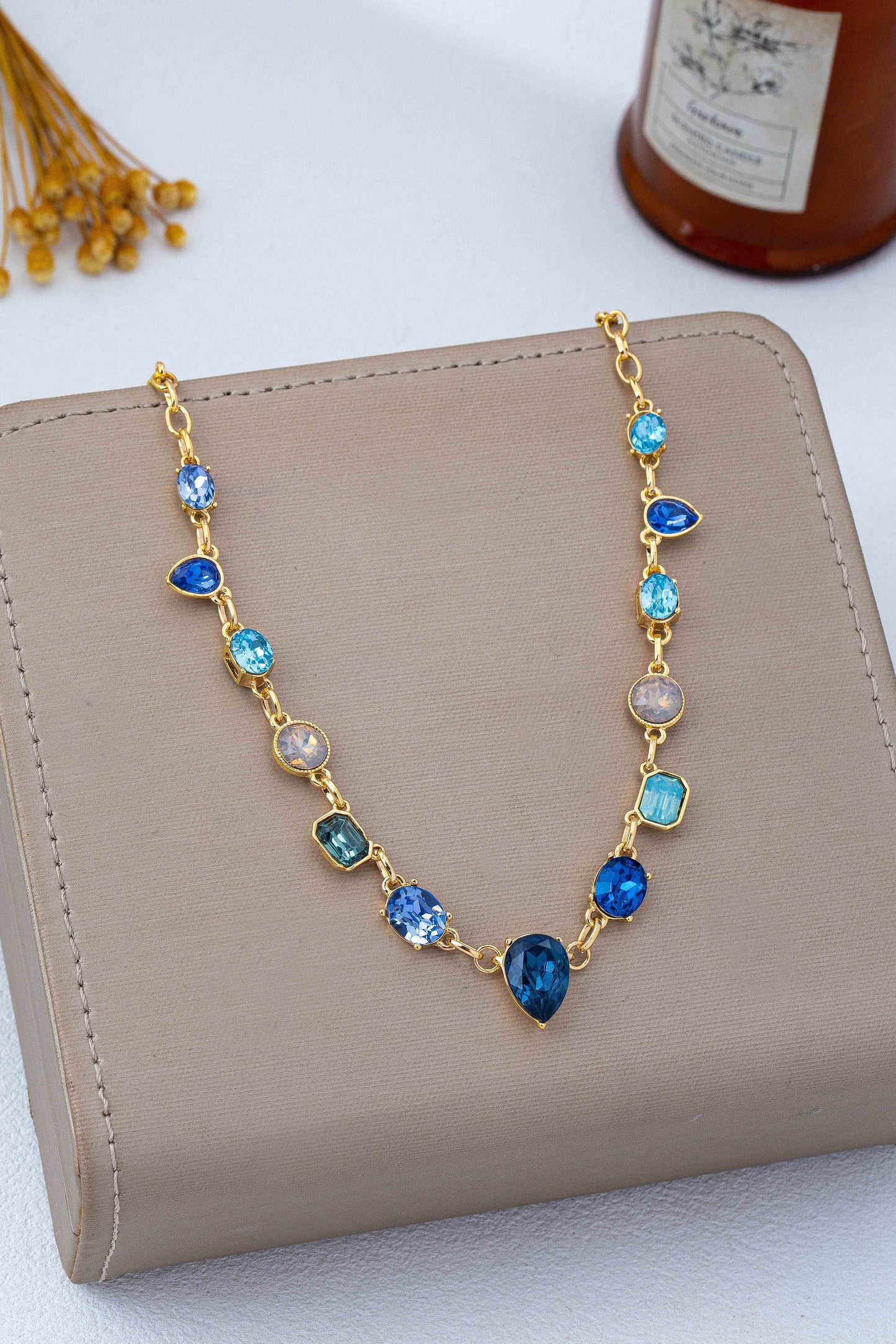 Sapphire Crystal Necklace