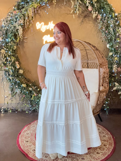 The Flowy Feeling Midi - White