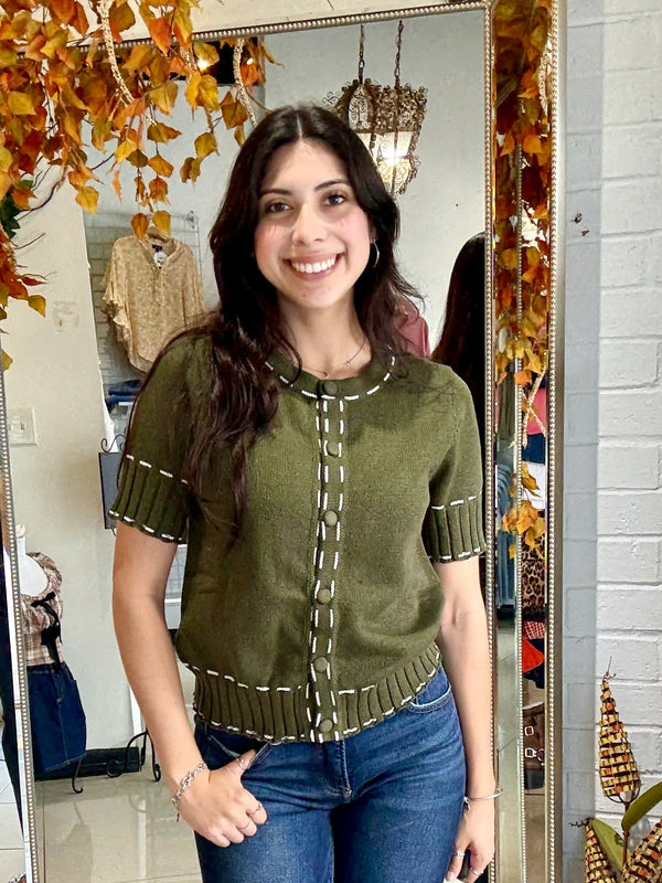 The Threaded Sweater Top