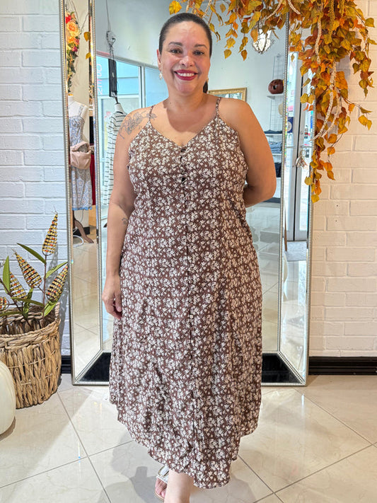 Fall Florals Got Me Midi