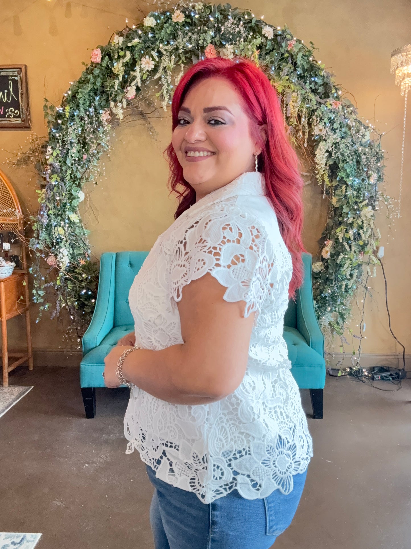 Flower Hour Eyelet Blouse