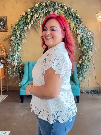 Flower Hour Eyelet Blouse