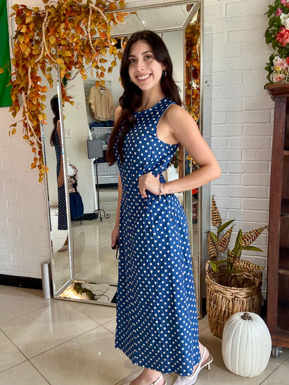 Twirl & Spot Midi Dress