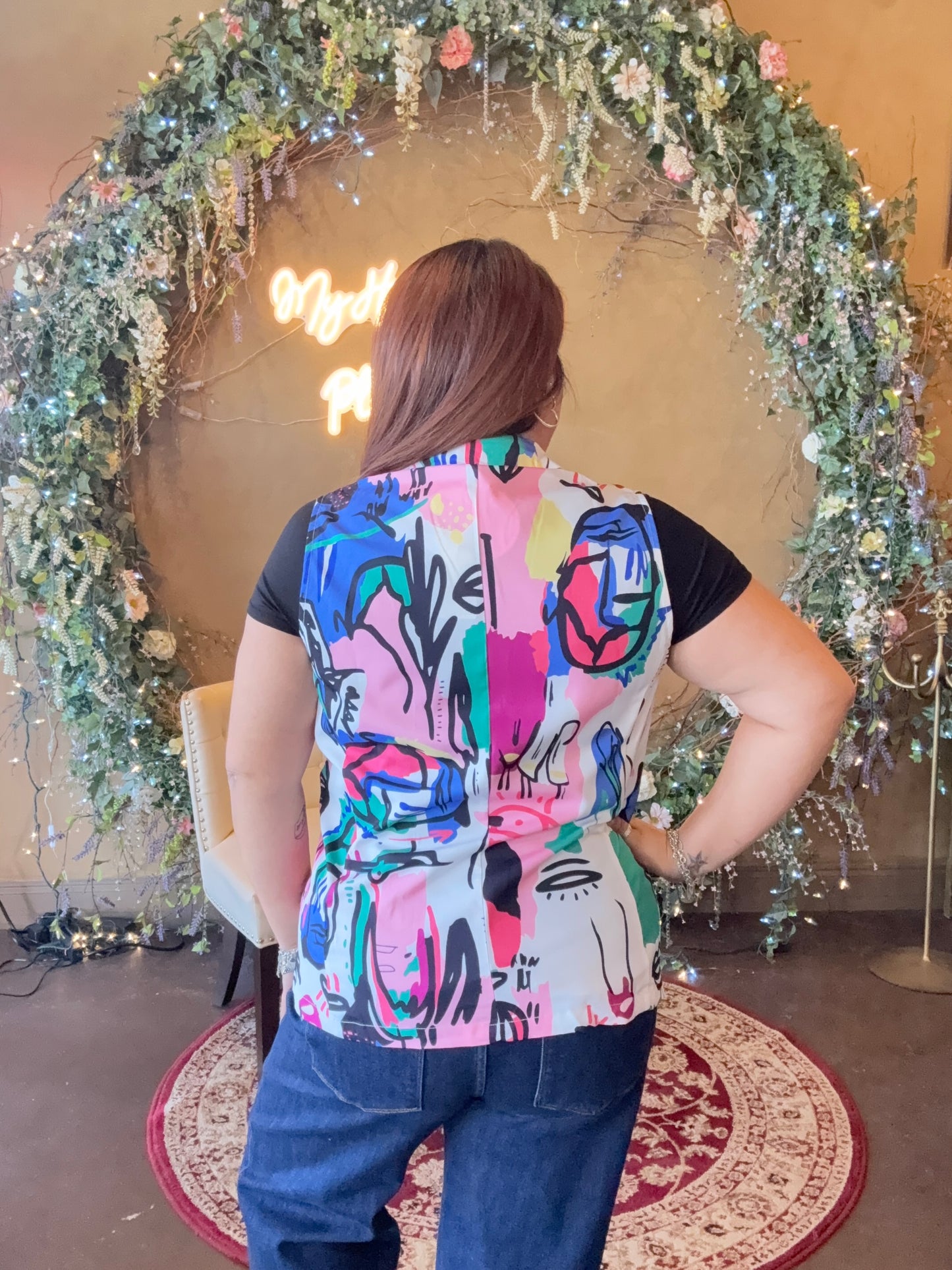 Art Muse Lapel Collar Vest