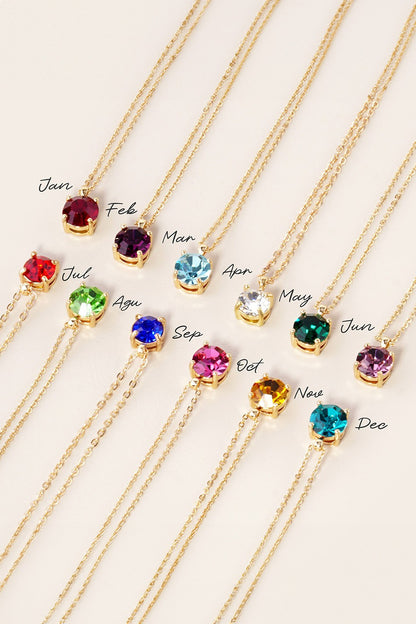 Birthstone Pendant Necklace