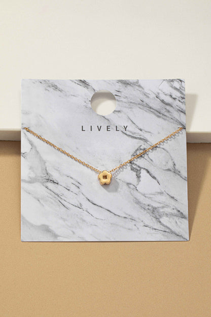 Small Flower Pendant Necklace