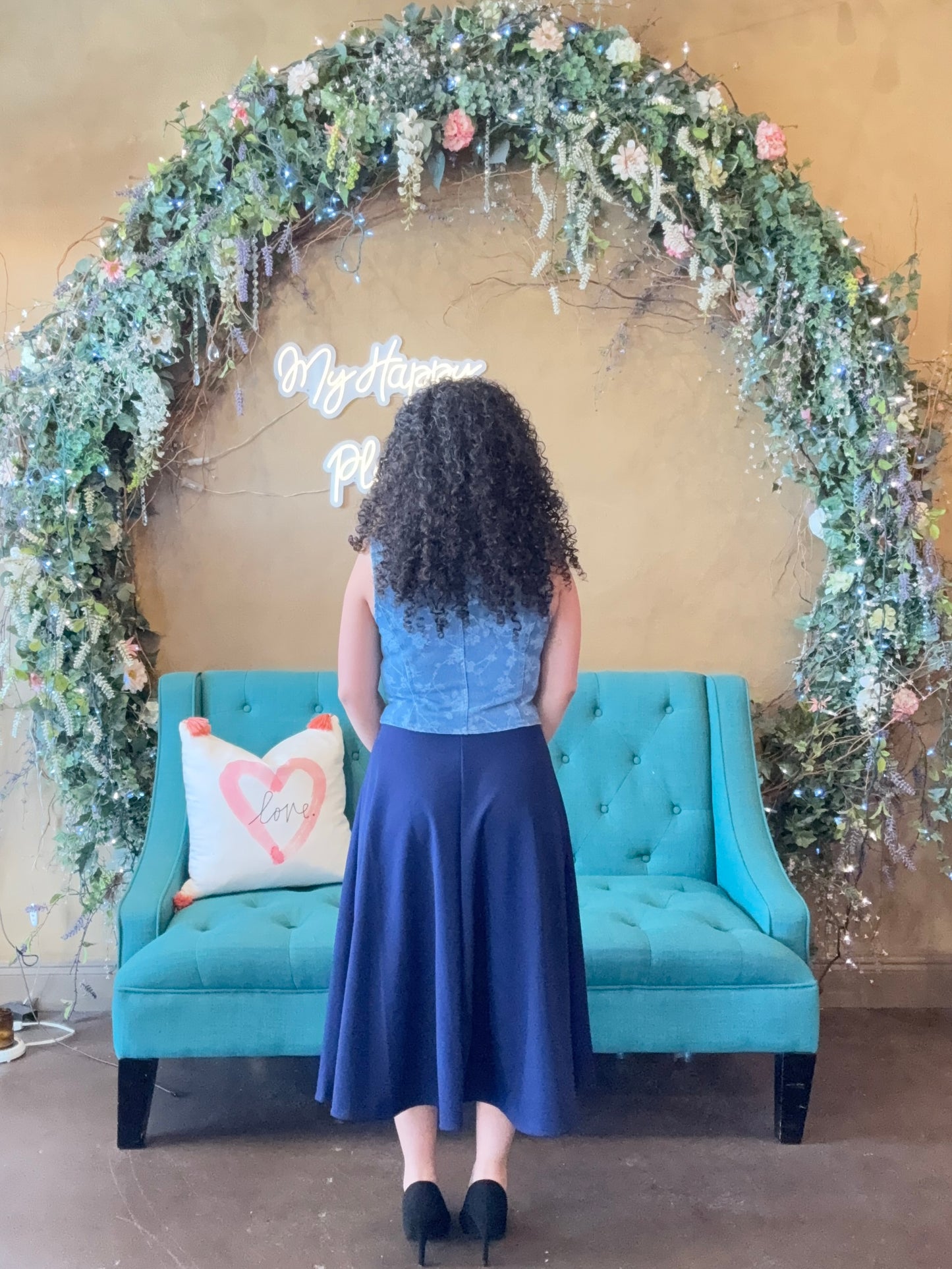 Feeling Preppy Midi Skirt