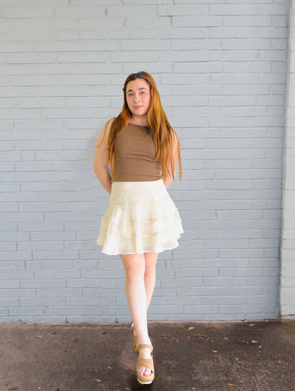 Luna Lace Mini Skirt