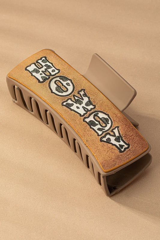 Western Howdy Hair Claw Clip
