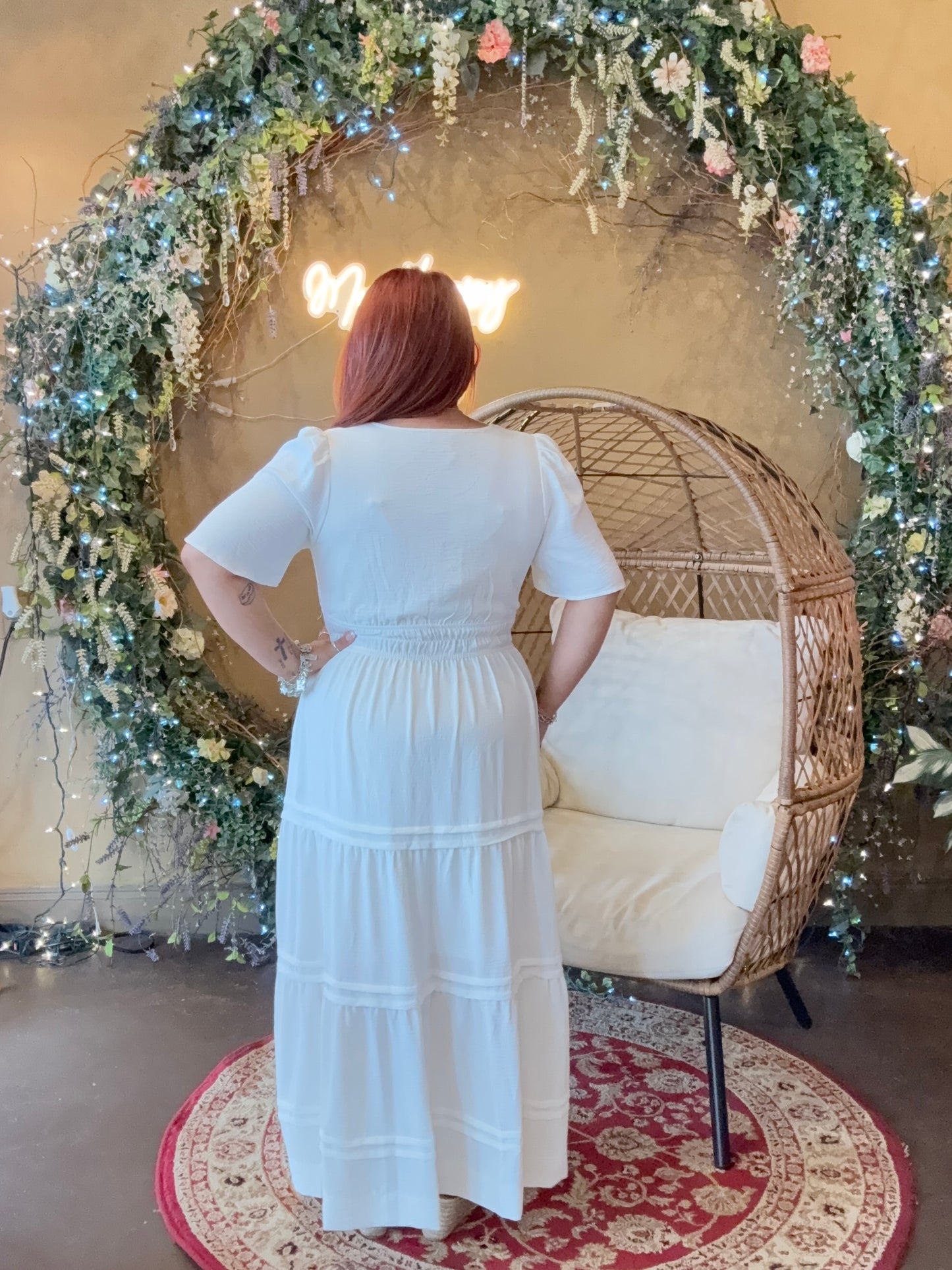 The Flowy Feeling Midi - White