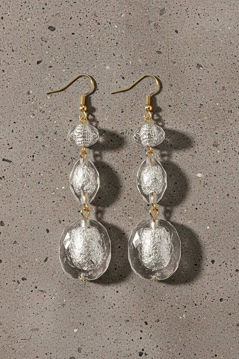Faux Murano Glass Earrings