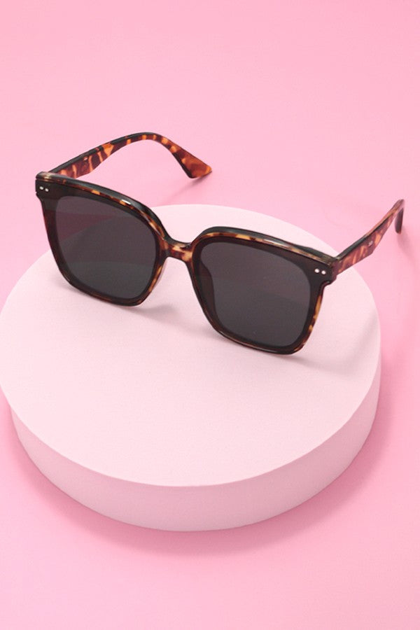 Square Cateye Sunglasses - Tortoise