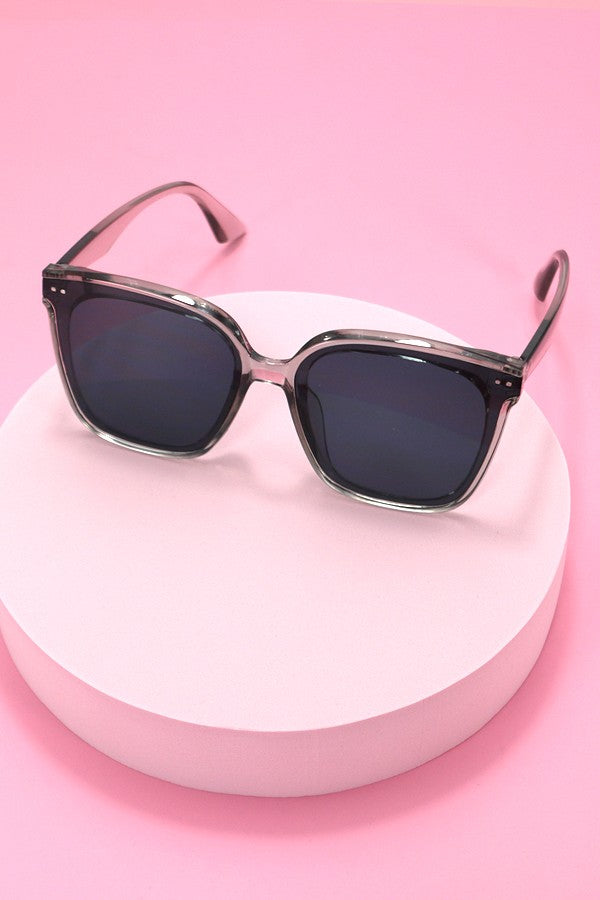 Square Cateye Sunglasses - Grey