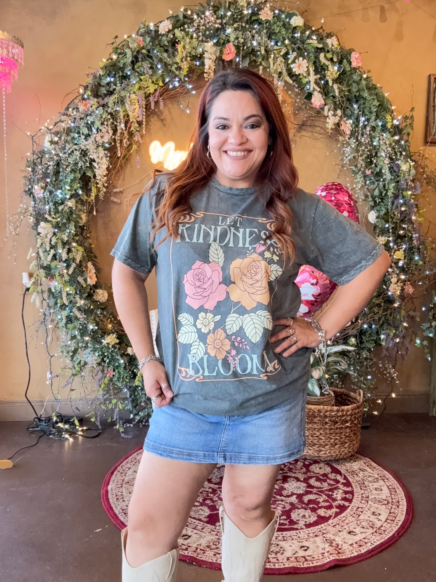 Let Kindness Bloom Graphic Top