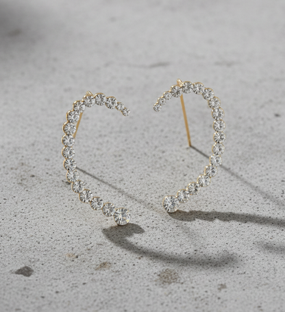 Rhinestone Ear Cuff Set