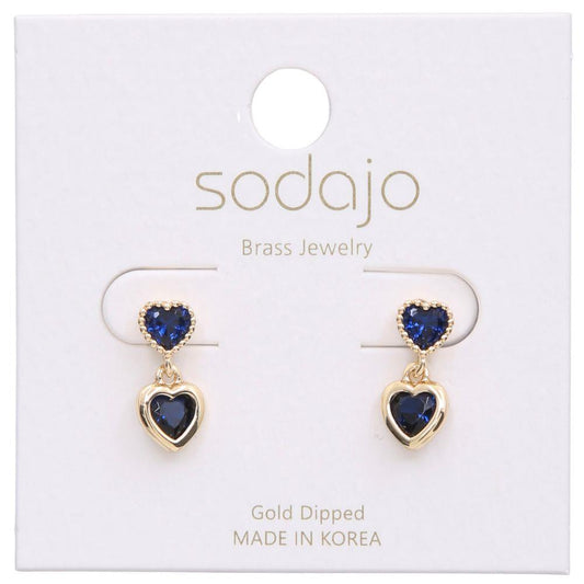 Heart Crystal Earring