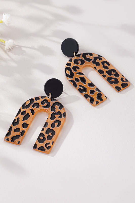 Leopard Acrylic Earrings