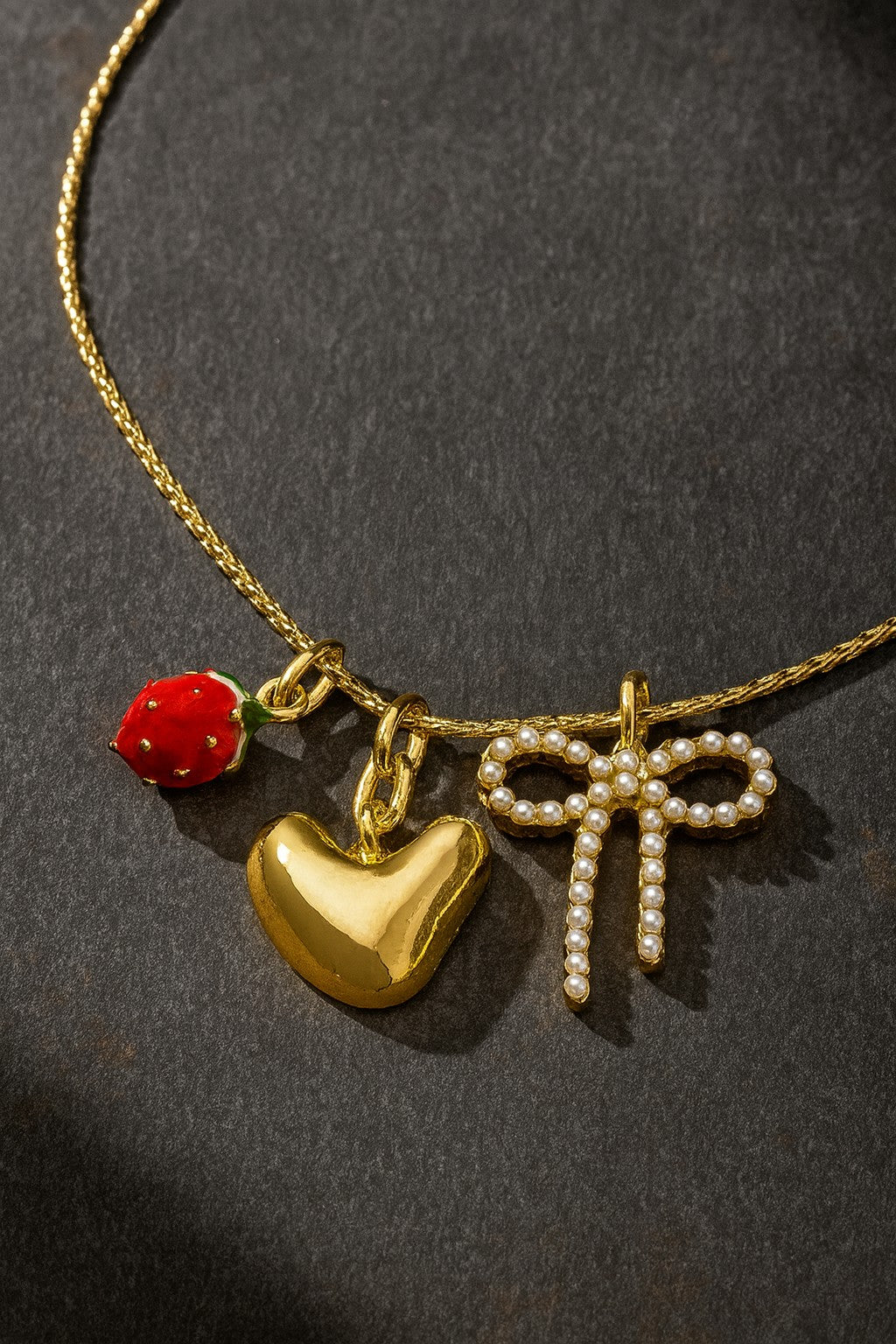 Strawberry Charms Necklace