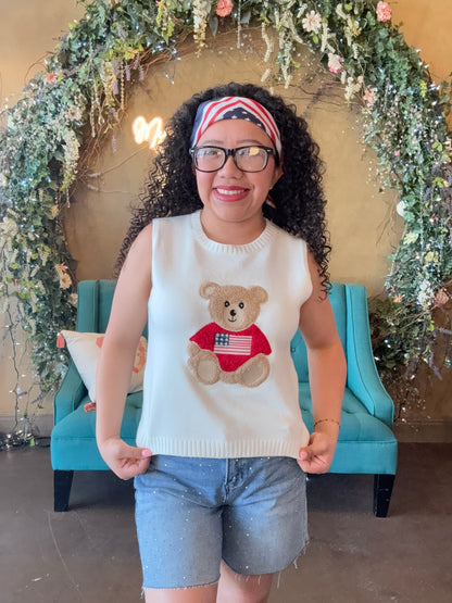 Beary Free Sweater Vest