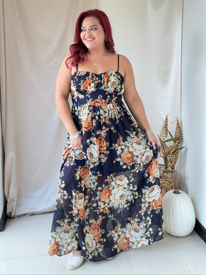 Petals at Dusk Maxi