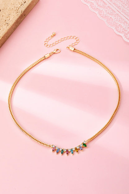 Rainbow Marquise Necklace