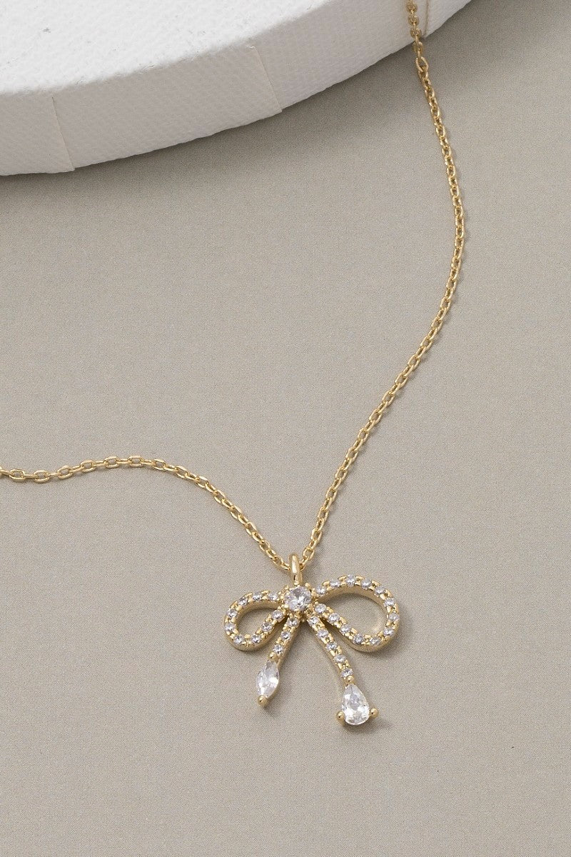 Ribbon Bow Necklace