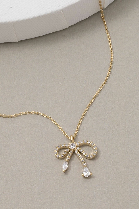 Ribbon Bow Necklace
