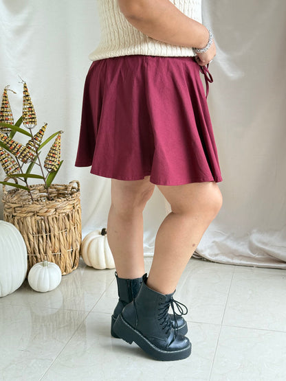 Cheers and Twirls Skort - Garnet