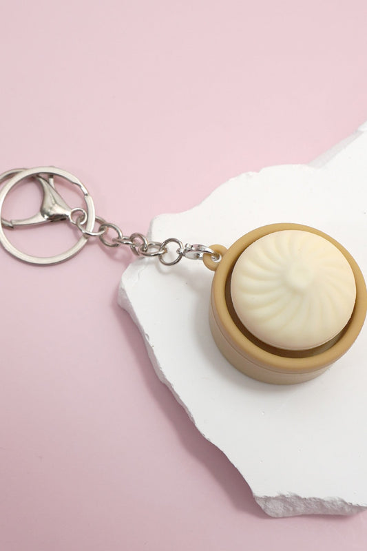 Dumpling Fidget Keychain - Ivory