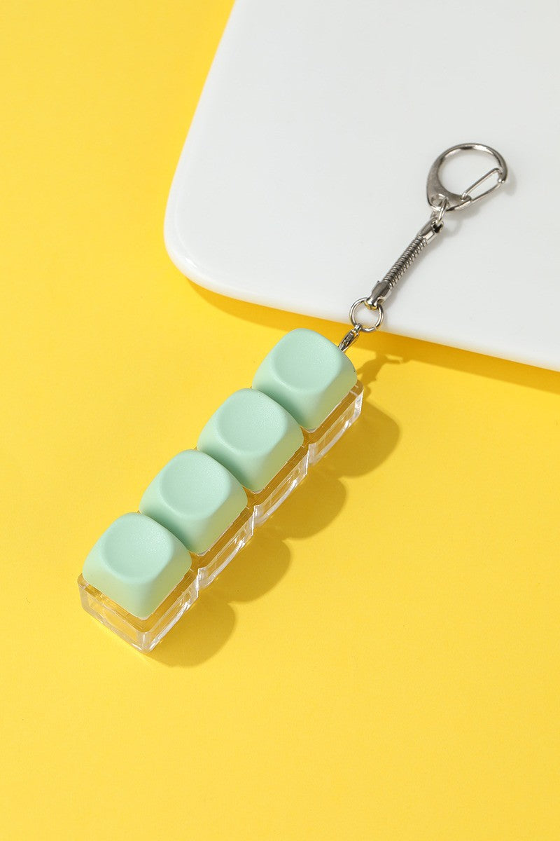Keyboard Fidget Keychain - Green