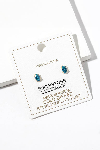 Birthstone Pendant Earrings