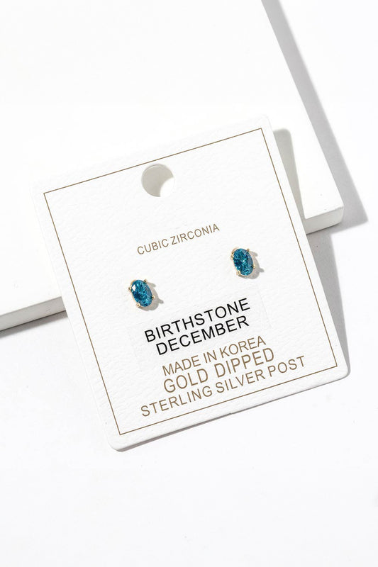 Birthstone Pendant Earrings