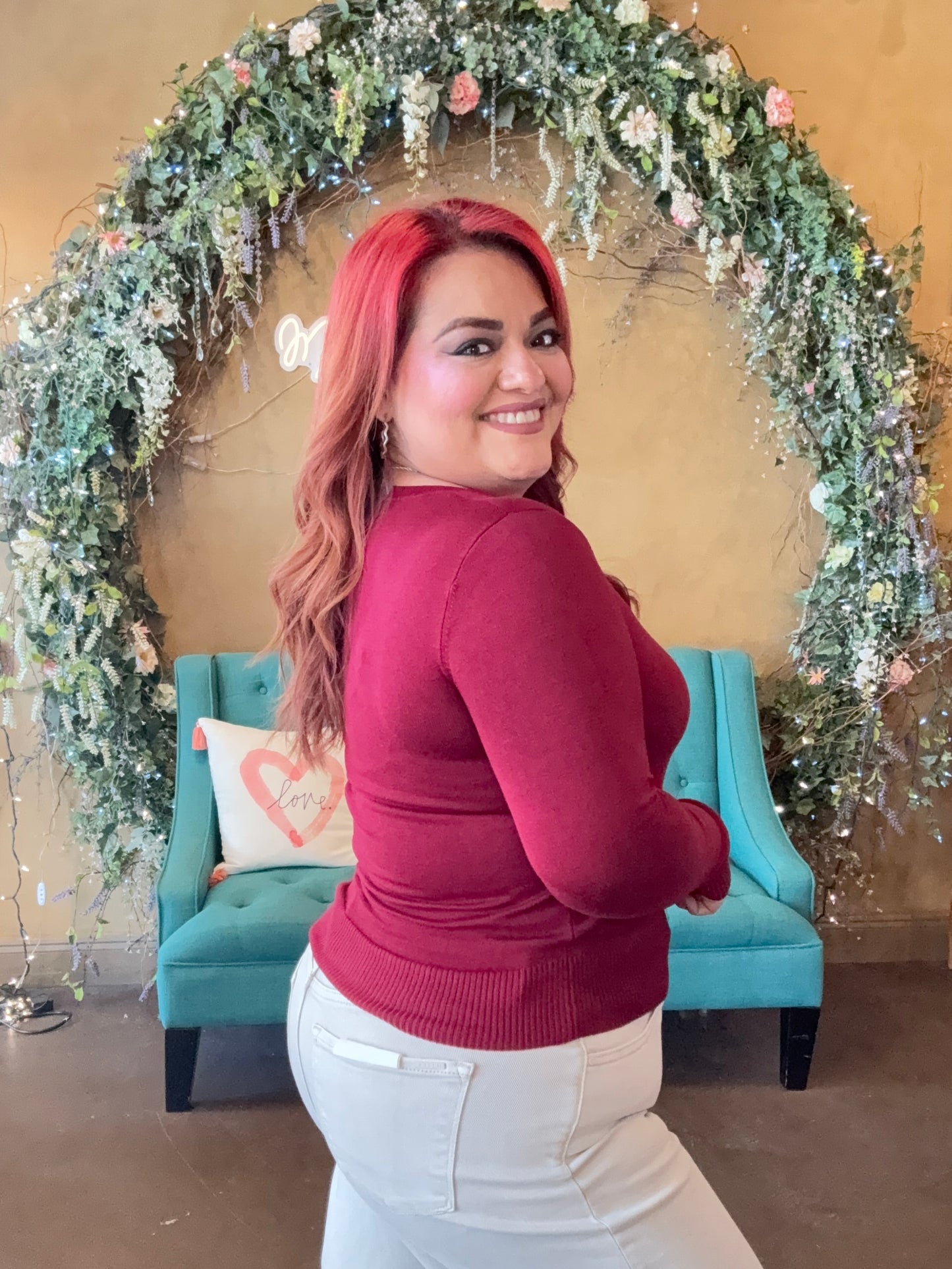 Soft Embrace Cardigan - Wine