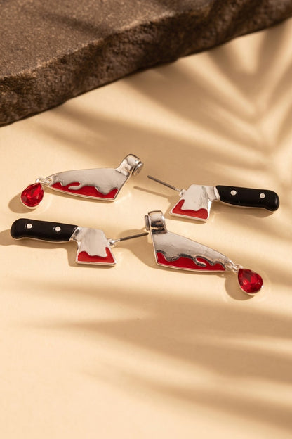 Cleaver Blade Halloween Earrings