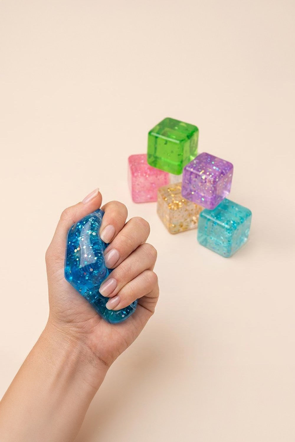 Glitter Cube Squishy (Randomized)