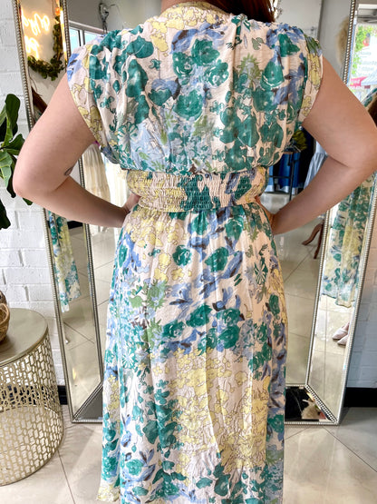 Rosettas Garden Midi Dress