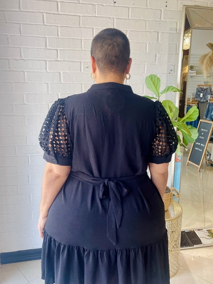 Spring Is That You Mini Dress- Black