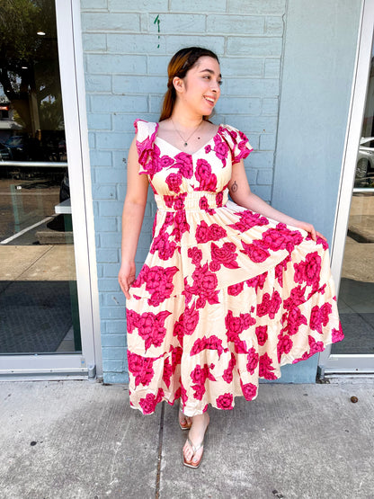 The Olivia Floral Midi Dress
