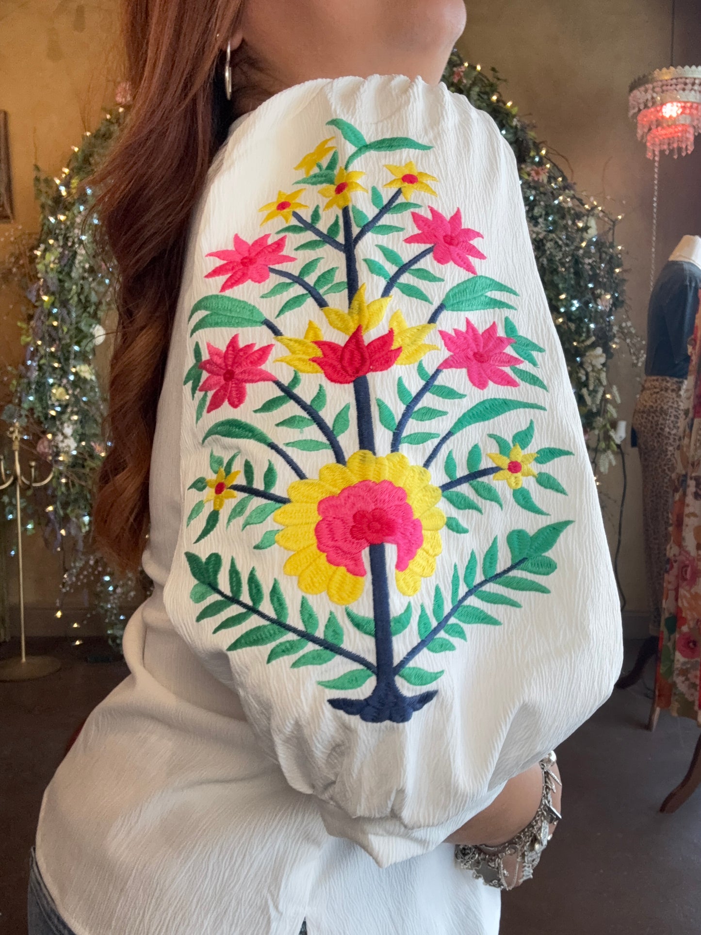 Subtle Embroidered Touch Blouse