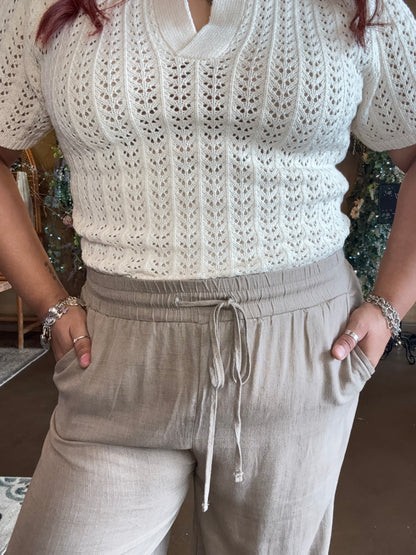 Everyday Linen Pants - Cocoa