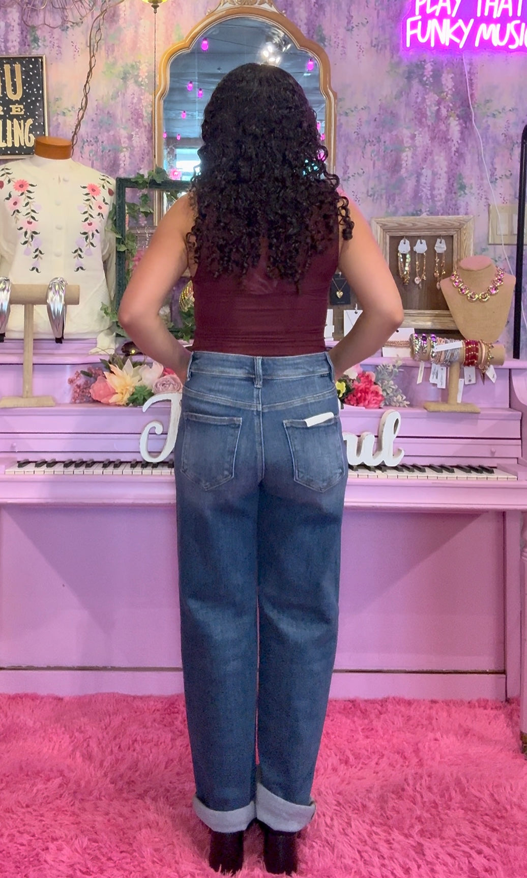 The Sofia Slouch Ankle Boyfriend Denim