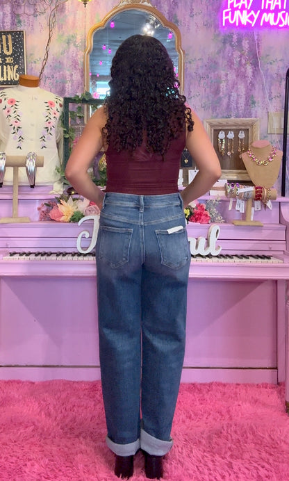 The Sofia Slouch Ankle Boyfriend Denim