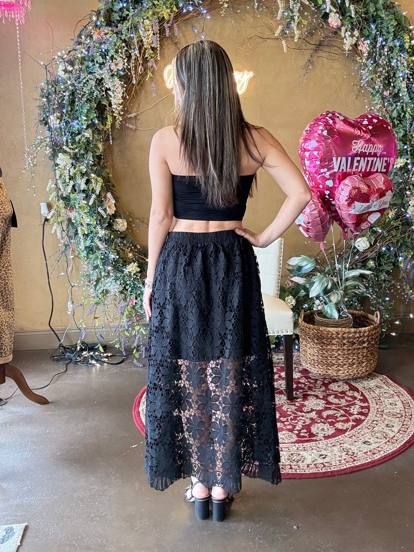 Lace & Grace Midi Skirt
