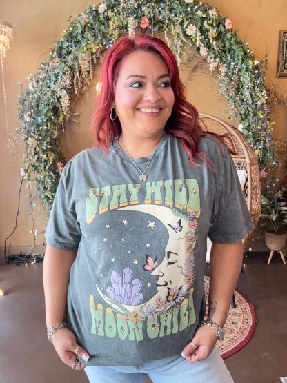Stay Wild Moon Child Graphic Top